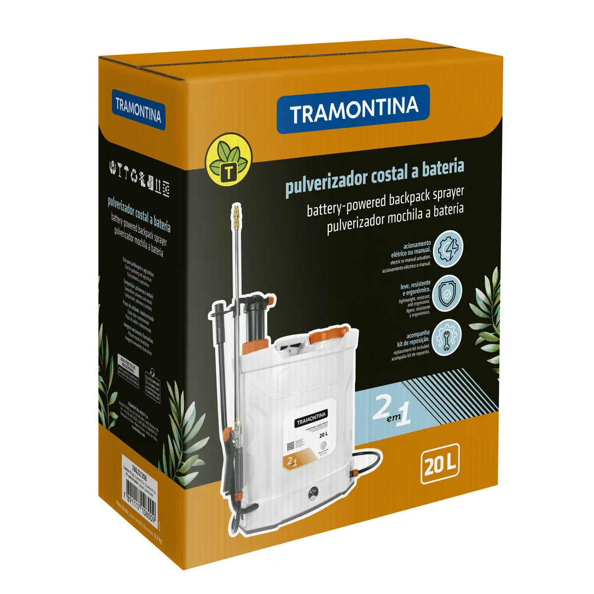 Pulverizador Costal a Bateria Tramontina 20 L