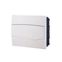 Quadro de Distribuição de Embutir 12 DIN ou 8 NEMA Tramontina com Porta Branca