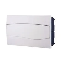Quadro de Distribuição de Embutir 18 DIN ou 12 NEMA Tramontina com Porta Branca