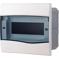 Quadro de Distribuição de Embutir 9 DIN ou 6 NEMA Tramontina com Porta Transparente
