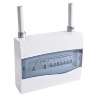 Quadro de Distribuição de Sobrepor 12 DIN ou 8 NEMA Tramontina com Porta Transparente