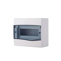 Quadro de Distribuição de Sobrepor 9 DIN ou 6 NEMA Tramontina com Porta Transparente