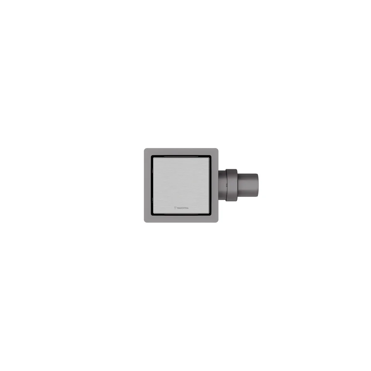 Ralo Neo Square Tramontina em Aço Inox 10 x 10 cm