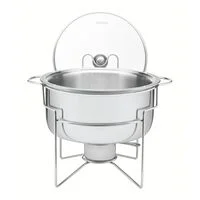 Rechaud Banho-maria Tramontina em Aço Inox 7 L com Fogareiro