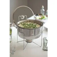 Rechaud Banho-maria Tramontina em Aço Inox 7 L com Fogareiro