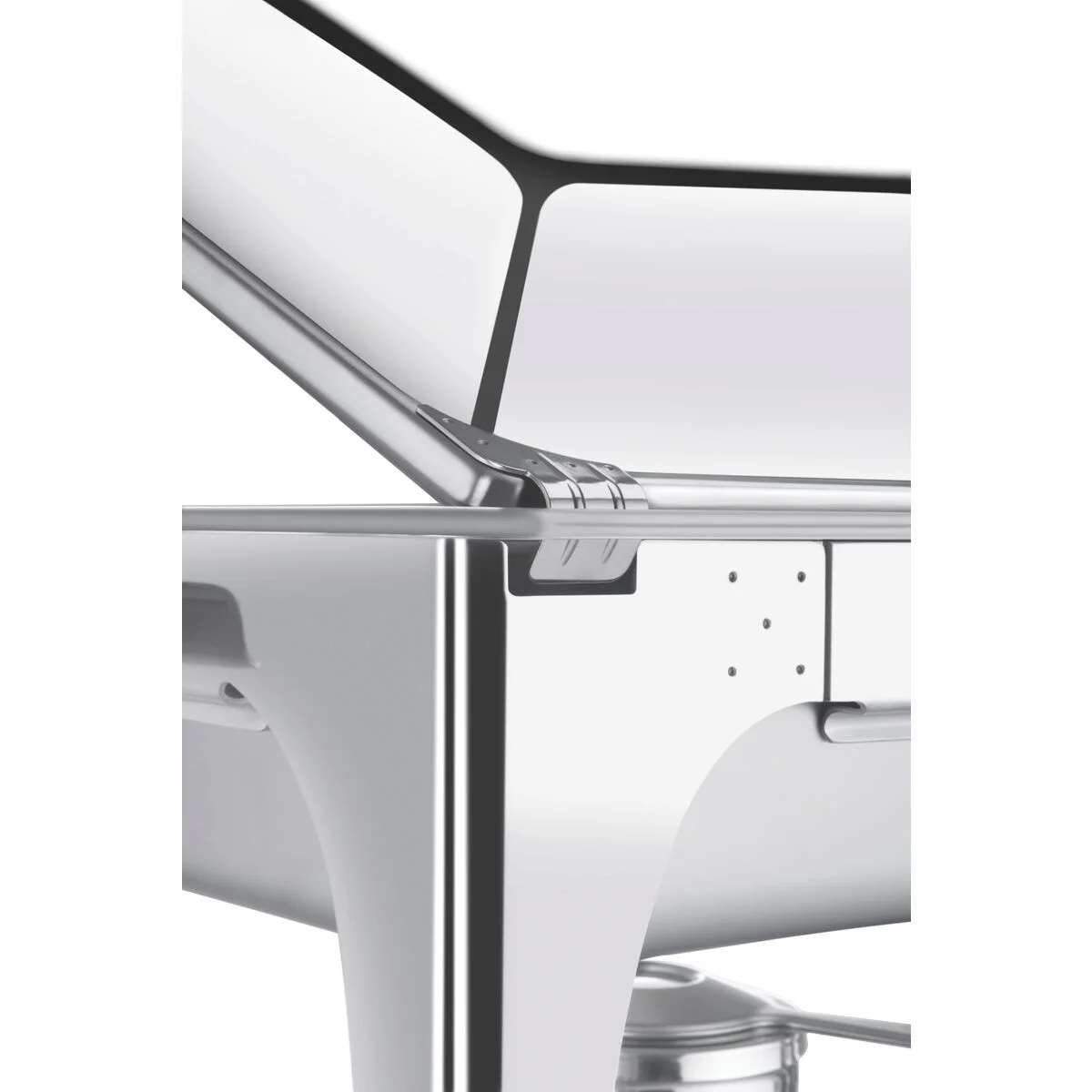 Rechaud Tramontina Retangular em Aço Inox Banho Maria Tampa Removível com Fogareiro Cuba GN 1/2 8,4 L