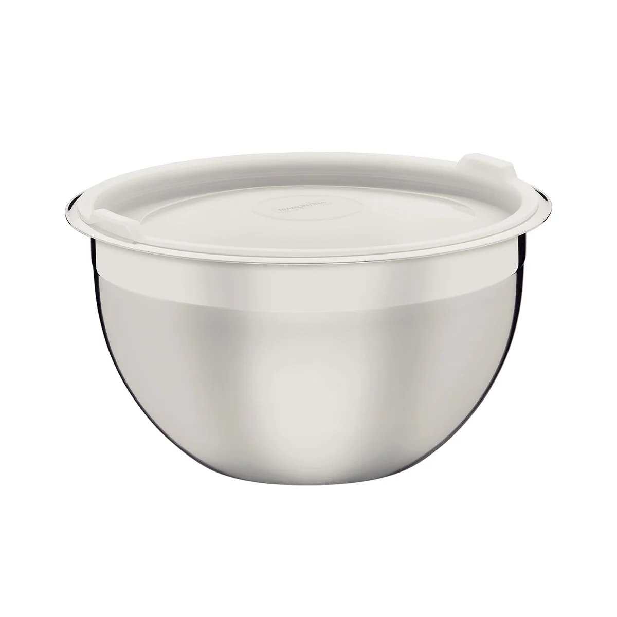 Recipiente Tramontina Cucina em Aço Inox com Tampa Plástica Preparar e Servir 28 cm 8,3 L