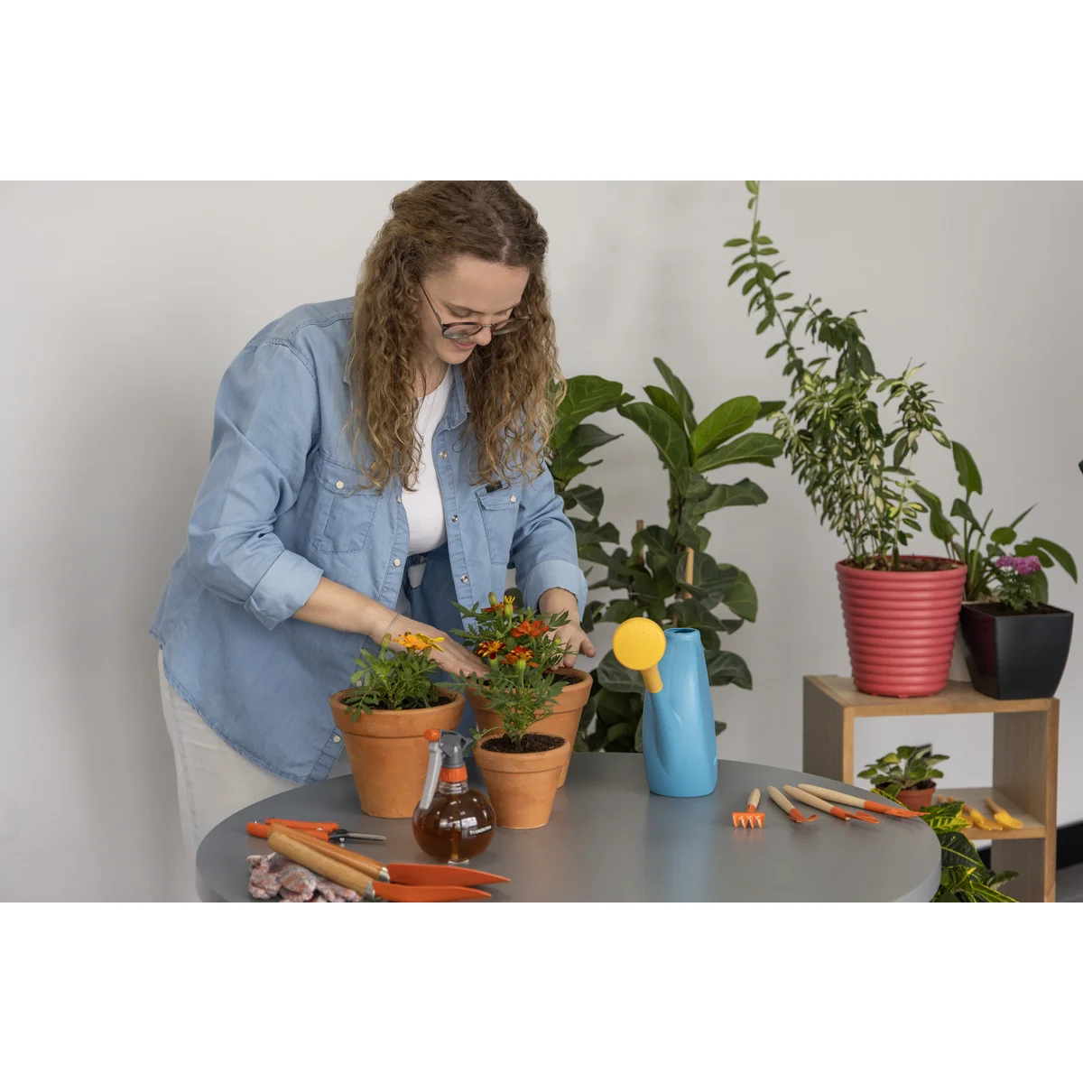Regador para Jardim Tramontina em Plástico Azul 2 L