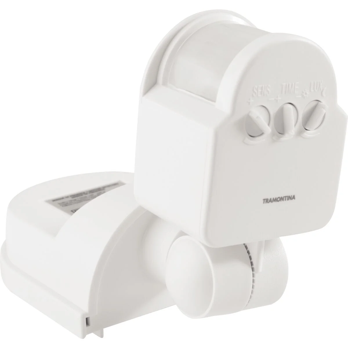 Sensor de Presença 360° Articulado para Área Semi Aberta Tramontina Bivolt com Fotocélula Branco