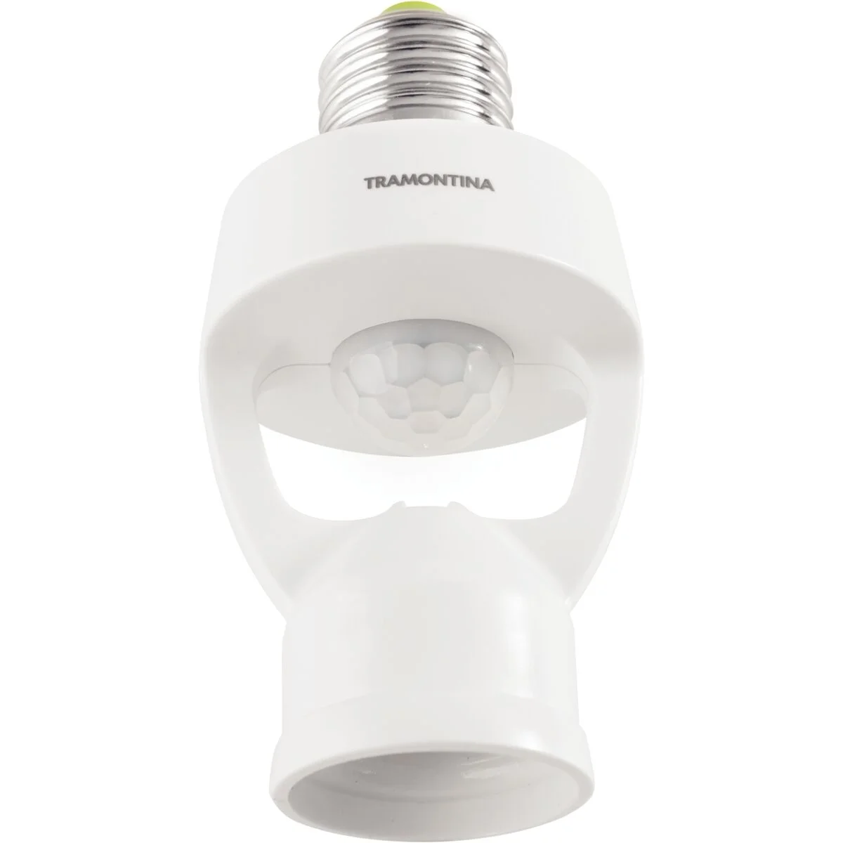 Sensor de Presença 360° Soquete E27 Tramontina Bivolt com Fotocélula Branco