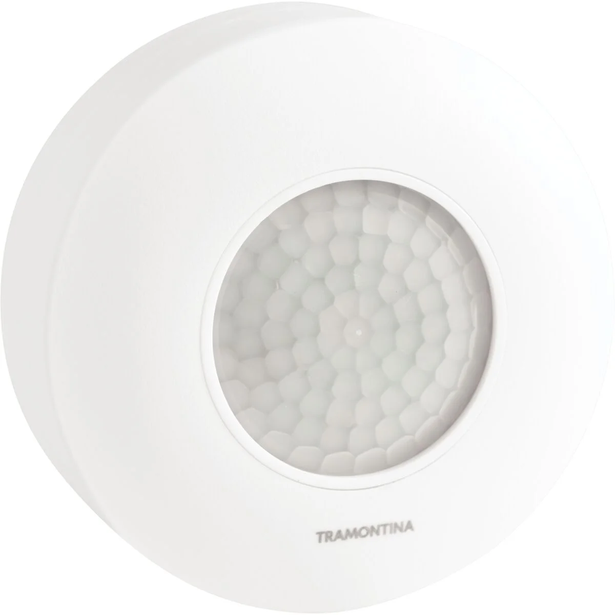 Sensor de Presença 360° de Sobrepor em Teto Tramontina Bivolt com Fotocélula Branco