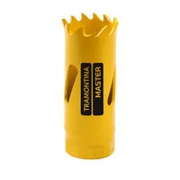 Serra Copo Bi-Metálica 25 mm 1" Tramontina MASTER com Dentes em Aço Rápido HSS