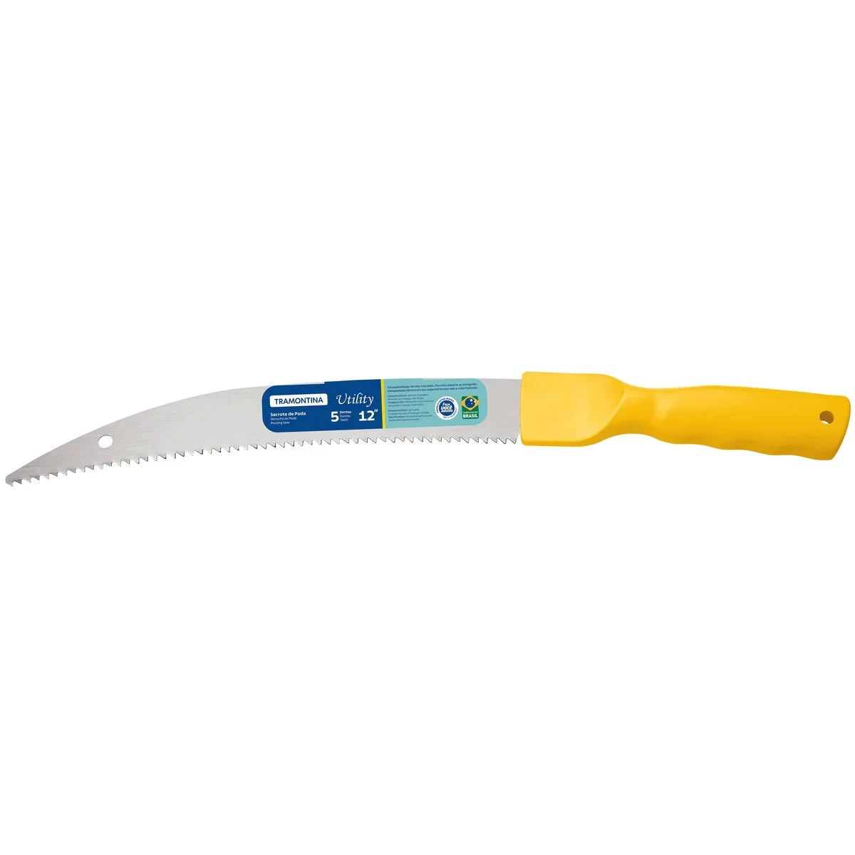 Serrote para Poda Tramontina Utility 12" com 5 Dentes por Polegada Lâmina em Aço Carbono e Cabo Injetado