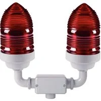 Sinalizador Duplo Vermelho 60 W Tramontina em Alumínio