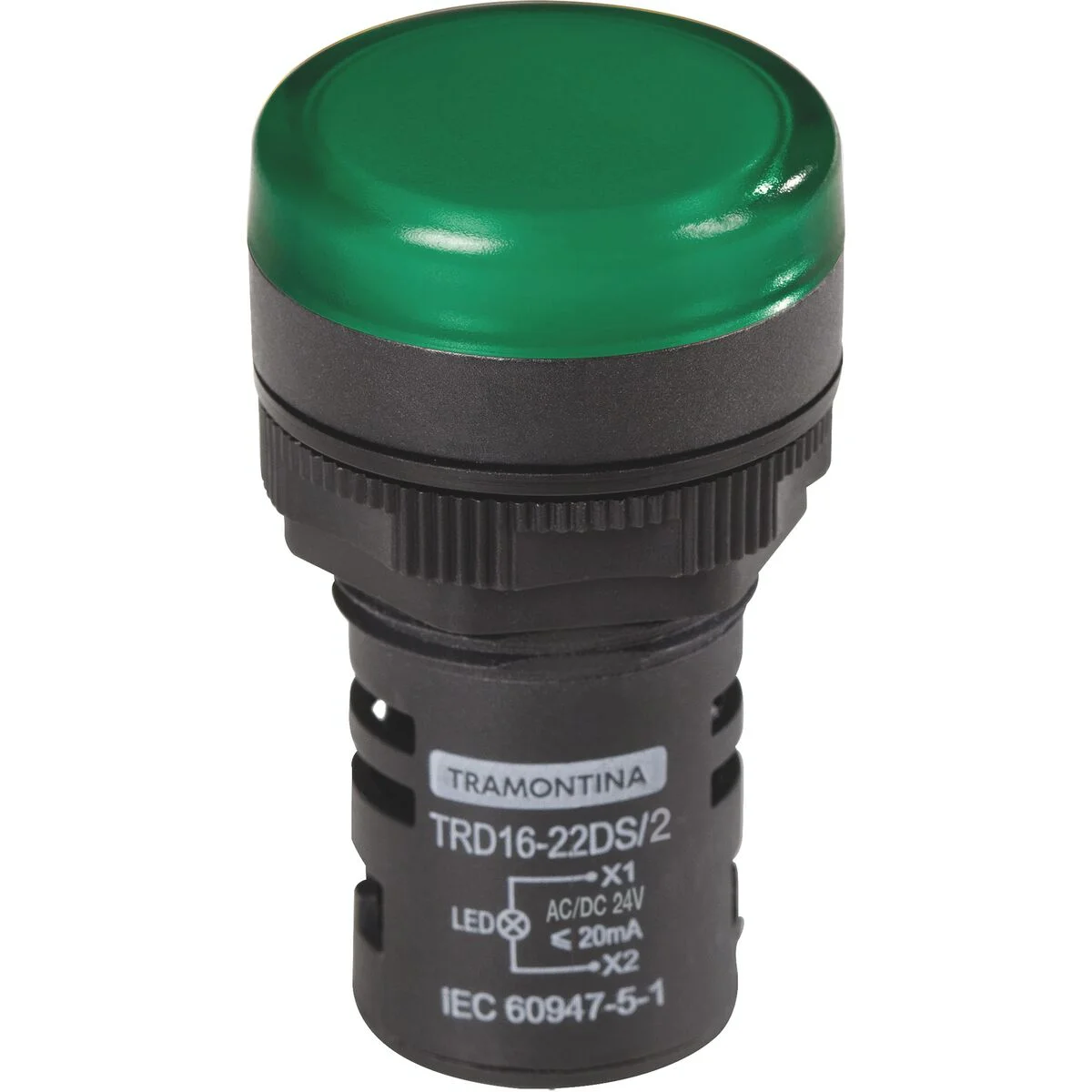 Sinalizador Tramontina TRD16-22DS/2 24 V Verde