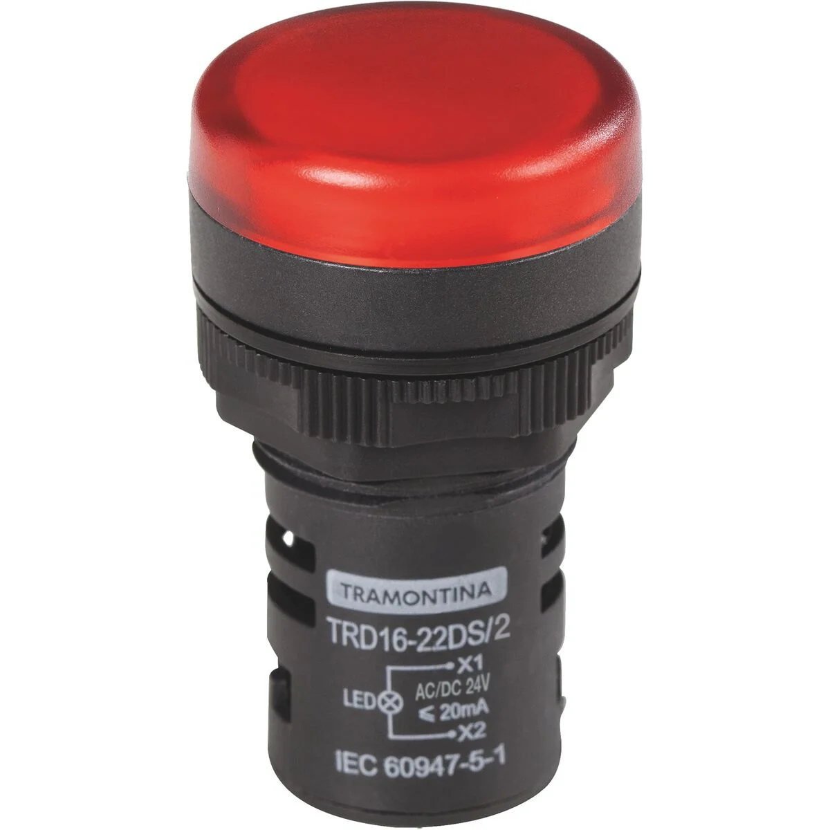 Sinalizador Tramontina TRD16-22DS/2 24 V Vermelho