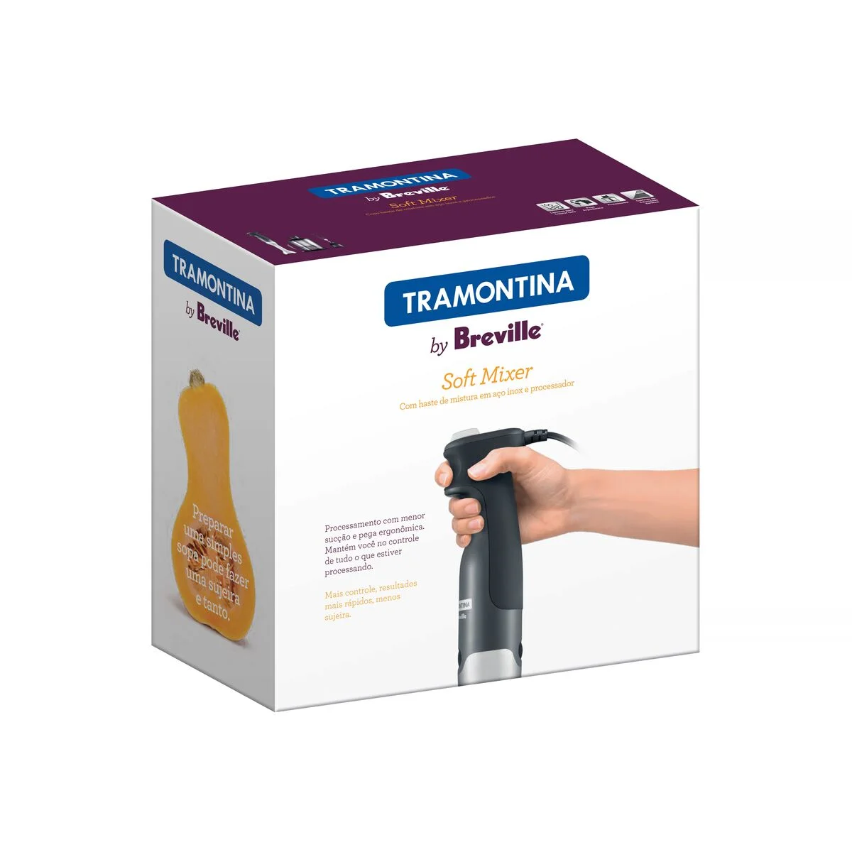 Soft Mixer Tramontina by Breville em Aço Inox com Copo 15 Velocidades 220 V