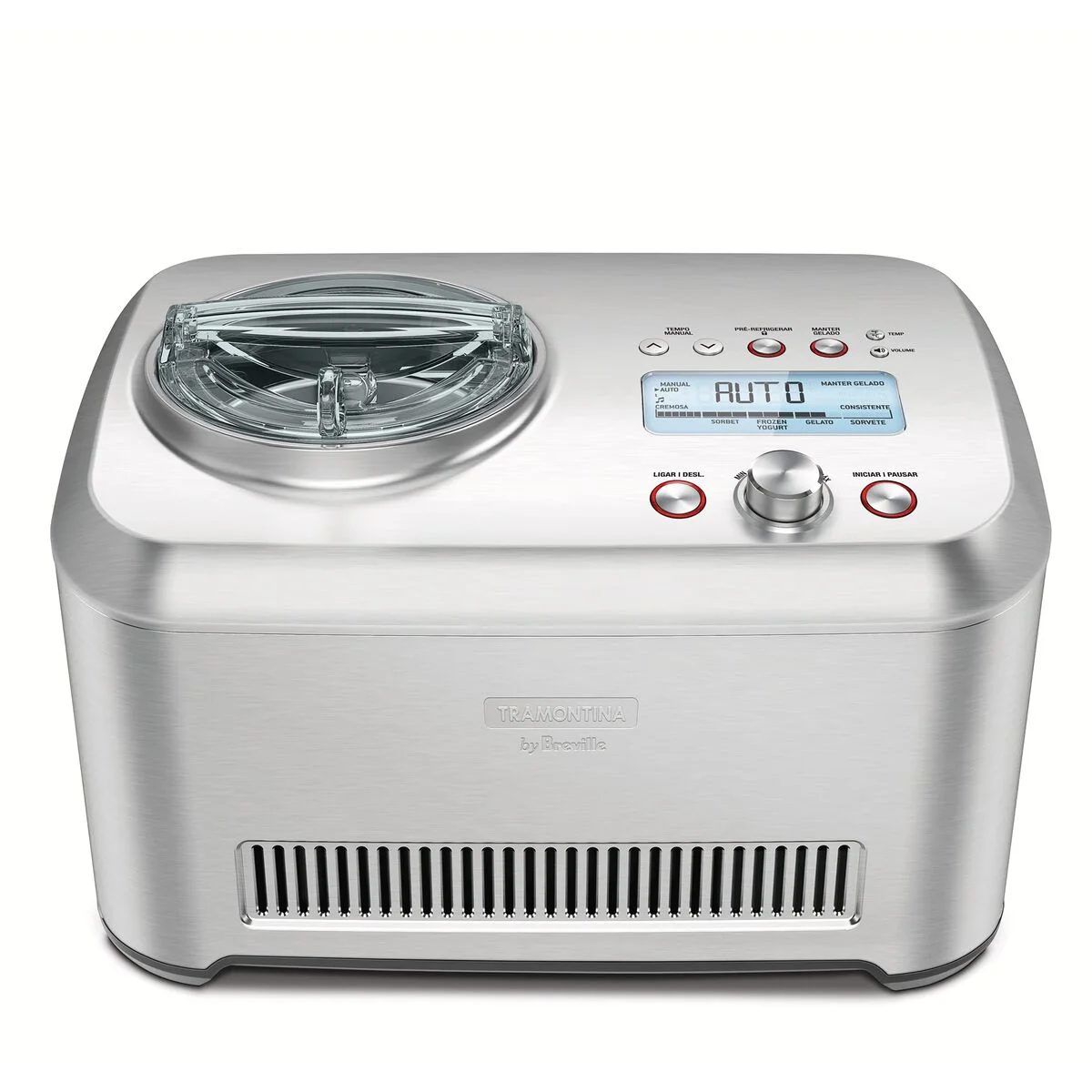 Sorveteira Tramontina by Breville Express em Aço Inox 12 Funções 1 L 220 V