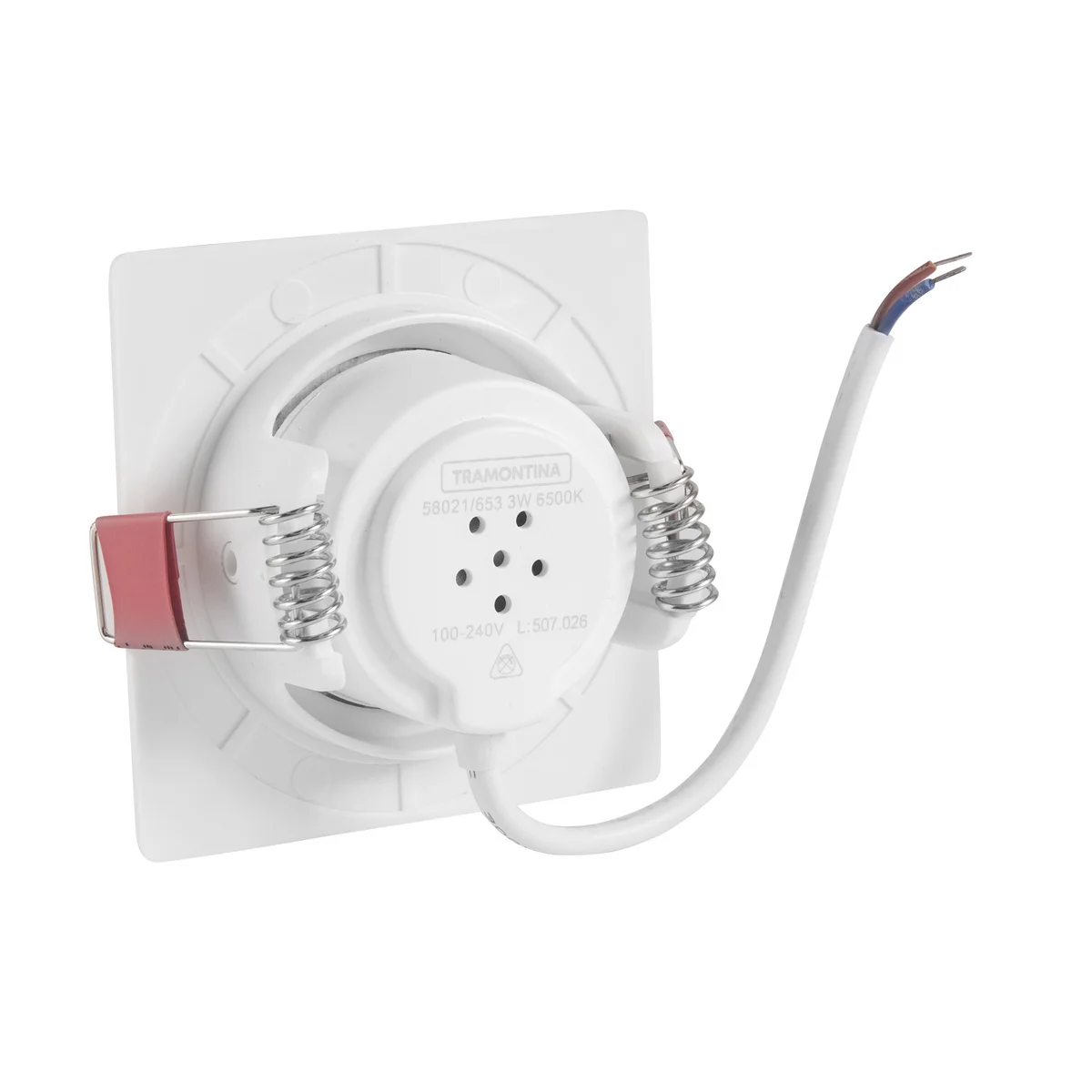 Spot LED Tramontina Quadrado 3 W 6500 K Luz Branca
