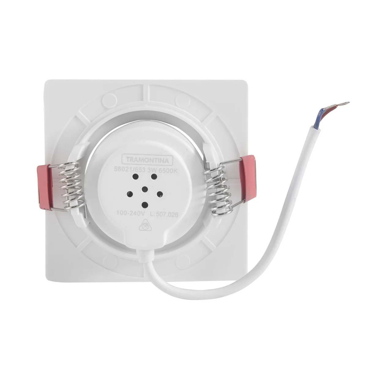 Spot LED Tramontina Quadrado 3 W 6500 K Luz Branca