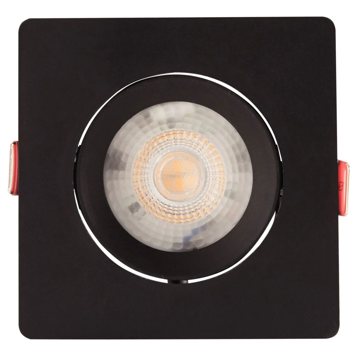 Spot LED Tramontina Quadrado 5 W 3000 K Preto com Luz Amarela
