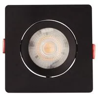 Spot LED Tramontina Quadrado 5 W 6500 K Preto com Luz Branca