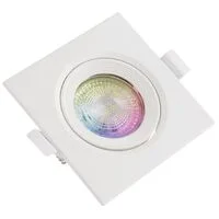 Spot Quadrado de Embutir Tramontina Smart Led 350 lm 5 W com 16 Milhões de Cores RGBW