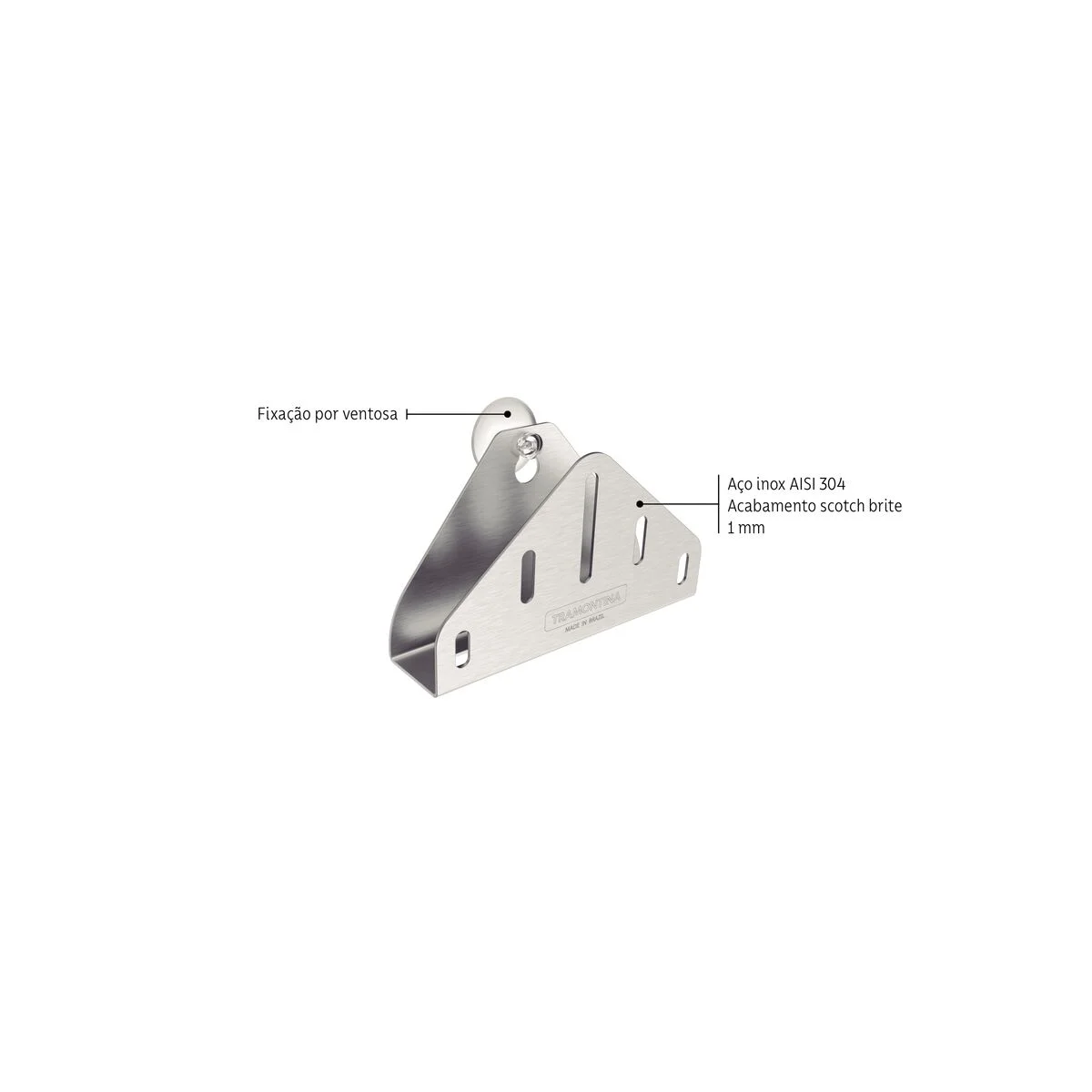 Suporte para Esponja de Lavar Louça Tramontina em Aço Inox