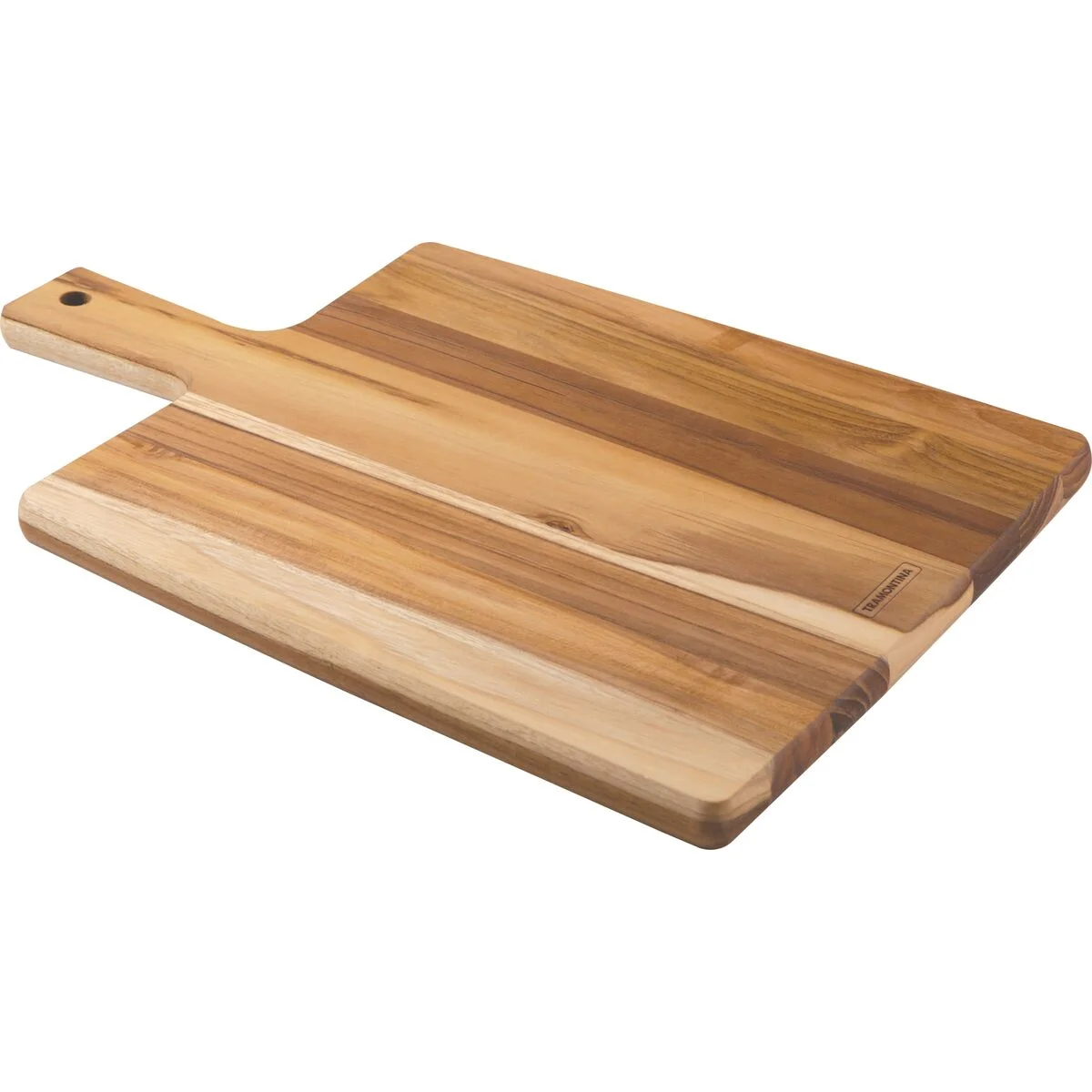 Tábua Retangular Tramontina Kitchen em Madeira Teca com Cabo 40x27 cm
