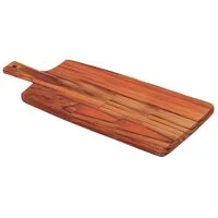 Tábua Retangular Tramontina Kitchen em Madeira Teca com Cabo 48x19,5 cm