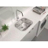 Tanque de Encaixe Tramontina Hera 34 L em Aço Inox Polido 50x40 cm