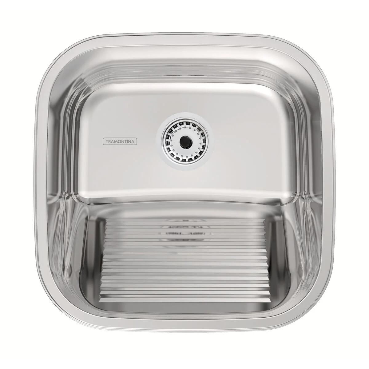 Tanque de Encaixe Tramontina Hera Compact 25 L em Aço Inox Polido 40x40 cm
