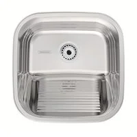 Tanque de Encaixe Tramontina Hera Compact 25 L em Aço Inox Polido 40x40 cm