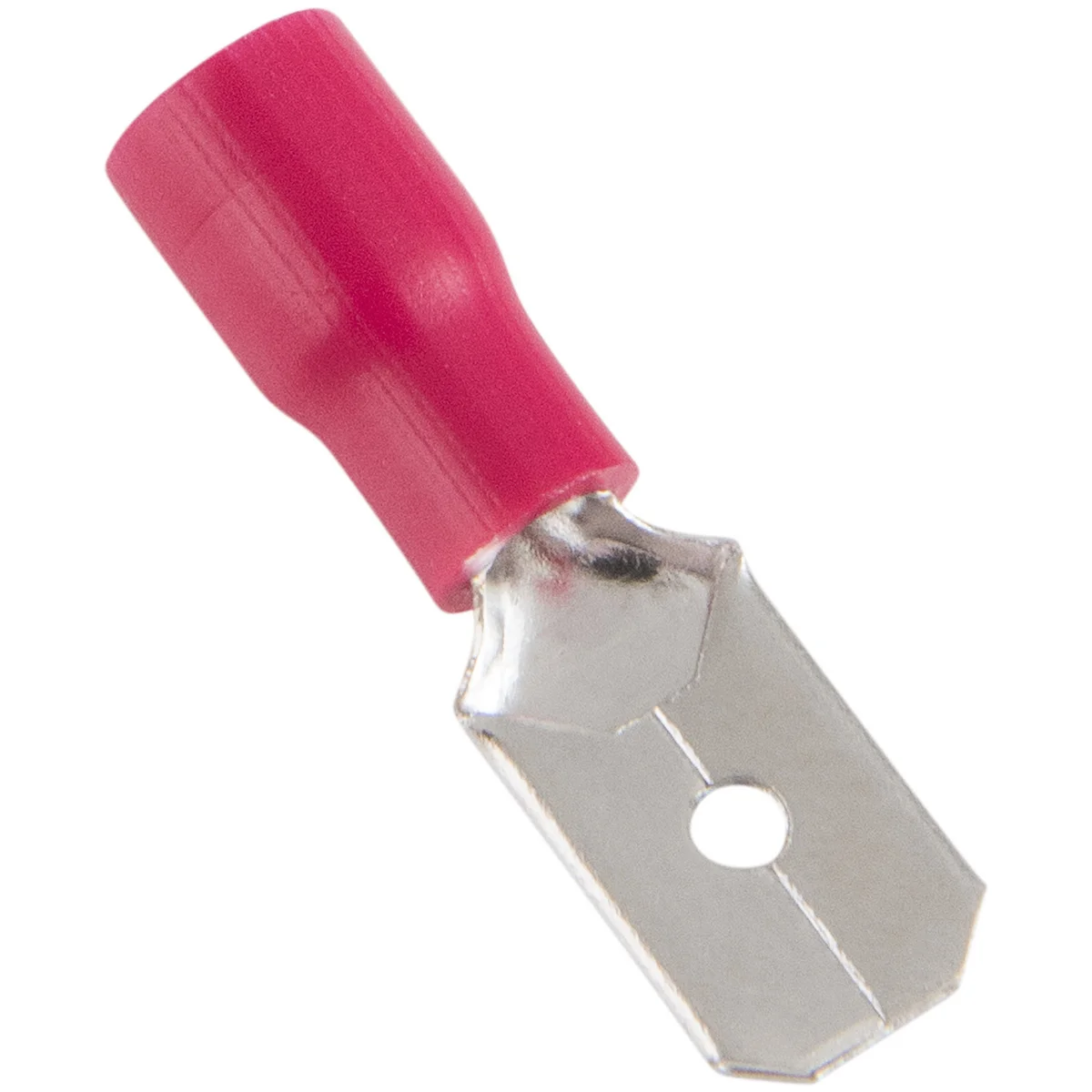 Terminais de Conexão Fast Macho Tramontina em cobre estanhado e nylon 1,5 mm² x 0,8 x 6,35 mm Vermelho 100 Peças