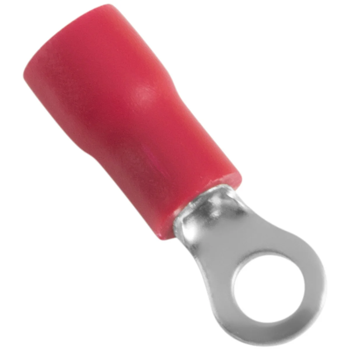 Terminais de Conexão Olhal Tramontina em cobre estanhado e nylon 1,5 mm² x 5,7 mm x M3 Vermelho 50 Peças