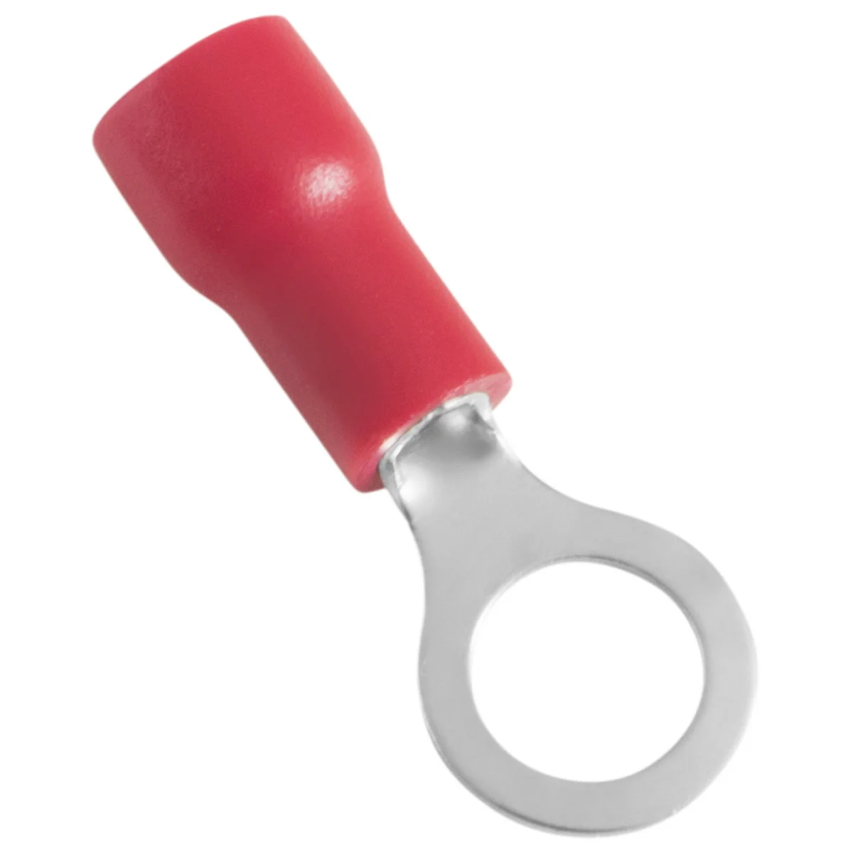 Terminais de Conexão Olhal Tramontina em cobre estanhado e nylon 1,5 mm² x 8,0 mm x M5 Vermelho 50 Peças