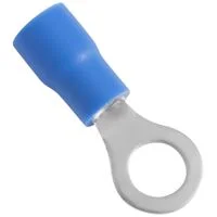 Terminais de Conexão Olhal Tramontina em cobre estanhado e nylon 2,5 mm² x 8,5 mm x M5 Azul 50 Peças