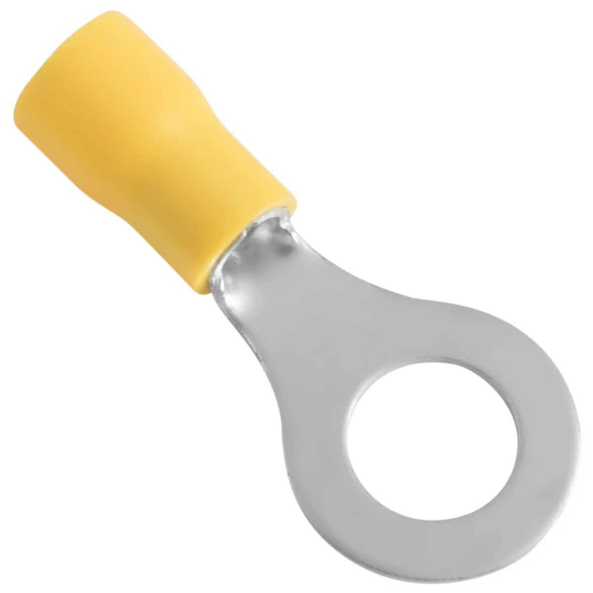 Terminais de Conexão Olhal Tramontina em cobre estanhado e nylon 6 mm² x 15 mm x M8 Amarelo 25 Peças