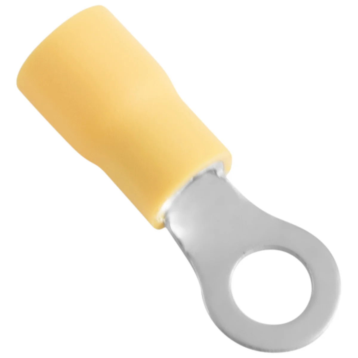 Terminais de Conexão Olhal Tramontina em cobre estanhado e nylon 6 mm² x 9,5 mm x M5 Amarelo 25 Peças