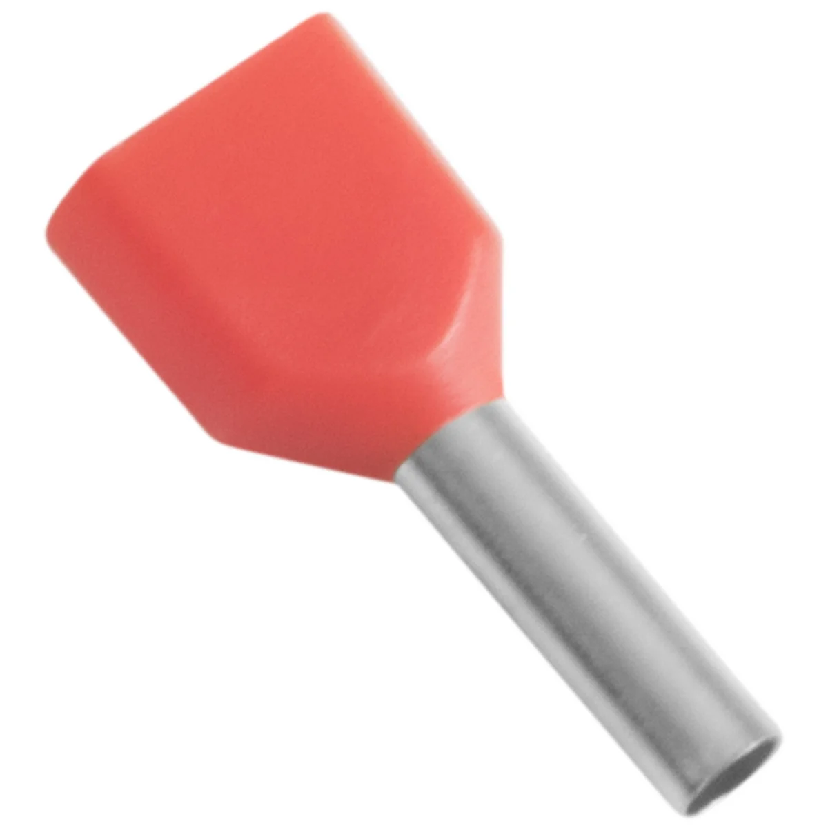Terminais de Conexão Tubulares Duplos Tramontina em cobre estanhado e nylon 1,0 mm² x 8 Vermelho 100 Peças