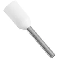 Terminais de Conexão Tubulares Tramontina em cobre estanhado e nylon 0,5 mm² x 8 Branco 100 Peças