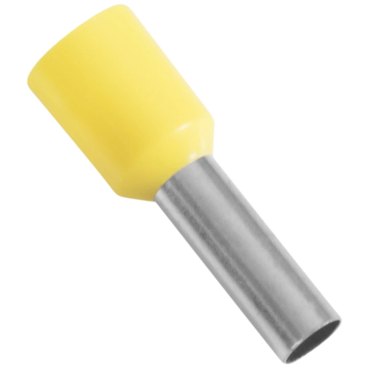 Terminais de Conexão Tubulares Tramontina em cobre estanhado e nylon 6 mm² x 12 Amarelo 50 Peças