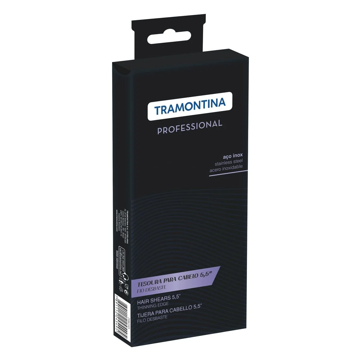Tesoura Profissional para Cabelo Tramontina em Aço Inox com Fio Desbaste 5,5"
