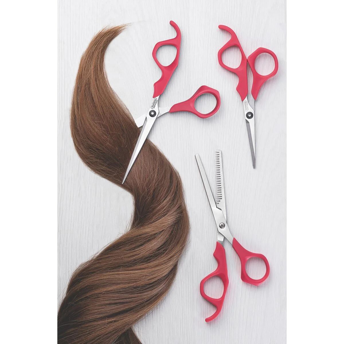 Tesoura para Cabelo Tramontina Supercort com Lâmina em Aço Inox com Fio Desbaste e Cabo de Polipropileno Rosa 6"