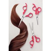 Tesoura para Cabelo Tramontina Supercort com Lâmina em Aço Inox com Fio Desbaste e Cabo de Polipropileno Rosa 6"