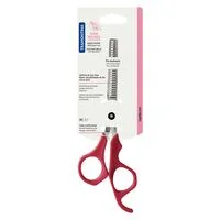 Tesoura para Cabelo Tramontina Supercort com Lâmina em Aço Inox com Fio Desbaste e Cabo de Polipropileno Rosa 6"