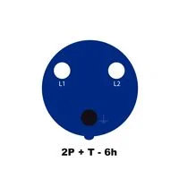 Tomada de Acoplamento Industrial 2P+T 32 A 220-250 Vca 6 H Tramontina