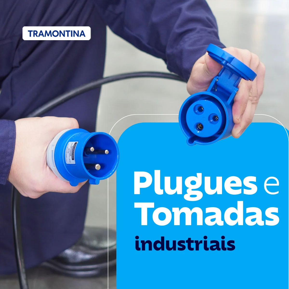 Tomada de Acoplamento Industrial 2P+T 32 A 220-250 Vca 6 H Tramontina