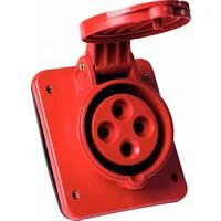 Tomada de Embutir Industrial 3P+T 32 A 380-415 Vca 6 H Tramontina