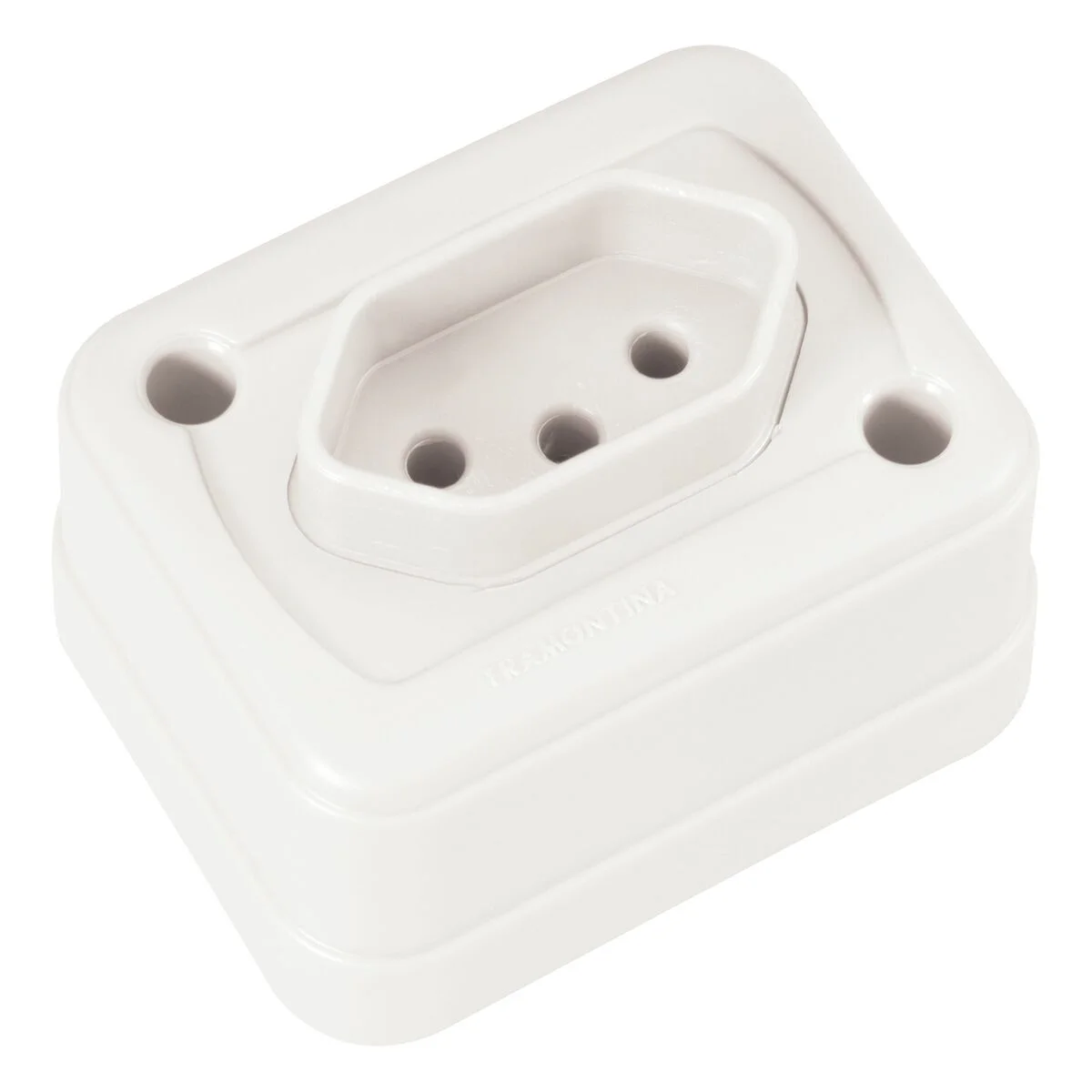 Tomada de Sobrepor 2P+T 10 A 250 V Tramontina Branco